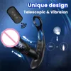 Sex Toy Massager Automatic Telescopic Ass Plug Tool Prostatic Anus Sexy Men's Interiors Ring for Mens Women Vibrator Ring Suck