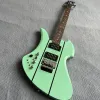 Left Handed C Rich Pink Green Electric Guitar Floyd Rose Tremolo Bridge Diamond Inlay Chrome Hardware