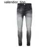 Jeans masculinos recém chegados amirs mens designer de luxo denim roxo buracos calças jean calças motociclista roupas dos homens tigre badge6v4l