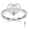 Liefde hart crematie as ringen Memorial Urn ring as aandenken sieraden maat 6-12 ik heb je nog steeds dichtbij me nodig292J