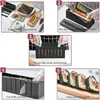 Sushi Tools 10PcsSet DIY Maker Equipment Kit Japanese Rice Ball Roller Cake Roll Making Multifunctional Mould Kitchen Gagdets 231204