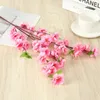 Couronnes de fleurs décoratives fleur artificielle soie fleur de pêcher branche cerisier maison décoration de noël prune accessoires d'arrangement de mariage 231202