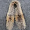 Eşarplar 2023 Gerçek Raccoon Kürk Yakası 11cm Genişlik Kadın Erkek Çocuklar Çocuklar Erkek Kız Kız Kürk Ceketleri Kapşonlu Düzenli Trim Linnatural Kürk J231204