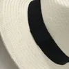 Berets 202310-fcm-10 Clásico verano leche blanco sólido hecho a mano papel fino hierba vacaciones sombreros gorra hombres mujeres ocio Panamá Jazz sombrero