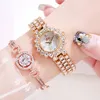 Zegarki damskie 15 kolorów Women Rhinestones Watches Bransoletka Montre Na ręka - F- WETWARZY WEWNĘTOŚCI RELOGIO FEMININO Prezent dla dziewcząt 231204