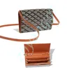 Luxury Varenne Leather Purses Axel Designer Bags Lady Cardholder Key Case Passport Mens Sling Påsar Kvinnor Svart plånbok Purse Långt korthållare Cross Body Bag