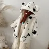 Donsjas Mode Kinderen Meisjes Herfst Winter Lange Mouw Parka Nepbont Babykleding Dikker Capuchon Warm Uitloper Jas 231204