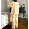 Odzież sutowa damska aksamitna moda pijamas o-drewno kobiety piżamowe flanel flanelowy
