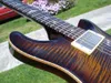 Vendita calda chitarra elettrica di buona qualità 2008 Custom 22 Private Stock brasiliano # 1776 Tiger Eye 14K Gold Birds - Strumenti musicali