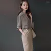 Work Dresses 2023 Fashion High-end Celebrity Skirt Career Senior Sense Of Women's Fashionable Two-piece Suit Early Fall