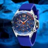 designer horlogehorloges Curious Brand Watch Heren Night Glow Sports Herenhorloge Siliconen Tape Quartz Horloge SW192