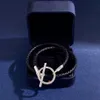 Braccialetti con ciondoli Glenan Bracciale doppio anello H per donna coppia di designer per uomo Placcato in oro 18K Taglie 16-22 T0P Materiali avanzati riproduzioni ufficiali