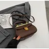 Tote Bag Designer Bags Fashionable Shoulder Bag PU retro clip bag design with locking buckle handbag wholesale