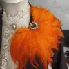 Pins Broches Fashion Stage Show Host Acessórios Feather Corsage Broche Epaulette Sparkly Headdress Gemstone Setting Broches Terno Acessório 231204