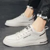 Dress Shoes Men's Casual Leather Flat Bottomed Anti Slip Oxford Youth Trend Breathable Board Daily Sports Sneakers 231204