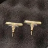 Nouveau 925 boucles d'oreilles en argent Sterling mots creux boucles d'oreilles pour femmes bijoux compatibles B2021291P