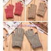 Gants d'hiver tricotés pour femmes, mitaines pour écran tactile, garde au chaud, gants à rayures complètes, mode automne