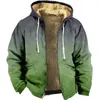 Men's Hoodies Warm Hoodie Zipper For Men Casual Civilization Pattern Prints Winter Coat Long Sleeve Sweatshirt Hooded Jacket