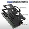 2 in1 heavy tough armor Compatible with Magsafe Protective Slim Case for Samsung Galaxy S23 Ultra 5G/S23 /S23+ Phone Cover