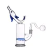 2pcs küçük yağ dab teçhizatlar Harnaklar petek duş başlığı percolator cam beher bonglar yunuslu nozul recycler ise catcher bong ile cam yağ brülör boru