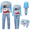 Abiti abbinati in famiglia Christmas Dad Mom Figlia Sonno Sleep abbigliamento 2023 Tops Pants Snowman Pajamas Set 231204