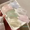 Hoofddeksels Haaraccessoires Mode Klauw voor Dames Meisje Plastic Transparant Grote Clips Cadeau Effen Kleur