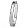 Tennis mode Bangle Klavertje Vier 3 kleuren Armbanden vc Armband Goud voor Vrouwen Meisjes Valentijnsdag Sieraden mannen officiële w257U