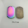 Charms 50pcs per lot Free Laser Engrave Military Tag Customize your design Engravable Dog tag Necklace Pendant KeyChain Tags 231204
