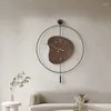 Wandklokken Londen Lichtgevende klok Digitaal mechanisme Ongebruikelijke mode Horloge Slinger Minimalistisch Relogio De Parede Kamer Decorarion