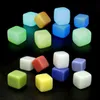 Latest Ice Cube Luminous Crystal Stone Square 5 Colors Choose Stick Glowing In Dark Night Lights Festival Christmas Bar Wine