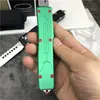 (MICRO TECH) Bounty Hunter AUTO Knife Hellhound Tanto Plain Blade, poignées en aluminium d'aviation T6061, couteaux de défense tactique de combat en plein air EDC outil de poche