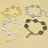 Whole-5pcs / lot Vintage cuivre rond blanc réglage lunette base vierge cabochon bracelet avec diamètre intérieur 12mm base pour bracelet bricolage K2447