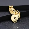 Pins Brosches Gem's Ballet 1.05CT Natural Garnet Gold Butterfly Brosch Pendant For Women 925 Sterling Silver Gemstone Animal Broschych Jewelry 231204