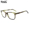 Solglasögonramar Kirka Unisex Eyewear Acetate Rectangle Single Stripes Colors Frame Optical Recept Glasögon för Malefemale WD1451P