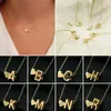 Fashion Creative Love 26 Engelse letters Simple ketting Wild Peach Heart Korte sleutelbeen Chain318G