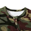 Rompers 2Pcs Infant Toddlers Baby Boys Long Sleeve Camouflage Romper Bow Tie Headband Clothing Outfits 0 9M 231204