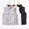 Femmes gilets mode automne col montant élégant vers le bas manteaux chauds vêtements d'extérieur ceinture décontractée sans manches hiver femmes vestes blanches 231202