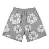 Designer masculino Floral Graphic Haruku Shorts de grandes dimensões Mulher impressa casual Streetwear calças curtas