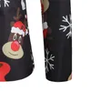 Abiti da uomo Grafica cartoon Divertente Giacca natalizia Blazer casual Navidad Anno Festa maschile Slim