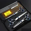 Hair Scissors Whole-7 0 Inch Professional Pet Set Dog Grooming Shears Straight Thinning Curved Jp440C Cutting 4Pc336Q Drop Delivery Pr Dh9W0