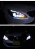 För Peugeot 408 Biltillbehör strålkastare Montering Dynamisk streamer Turn Signal Xenon Lamp LED DAYTIME RUND LIGHT LJUS