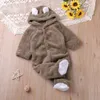 Strampler Humor Bär Herbst Cartoon Stil Winter Langarm Baby Jungen Mädchen Strampler Kleinkind Kinder Overall Overalls Baby Kleidung 231204