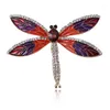 Brooches Fashion Dragonfly Large Couple Flying Insect Brooch Pins Women Men's Suit Corsage Collar Coat Jewelry