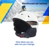 Skidhjälmar Moon Winter Skiing Helm IntegrallyMolded Pceps Highquality Outdoor Sports Snowboard Skateboard 231202