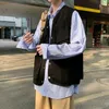 남성용 조끼 여름 멀티 포켓 워크웨어 소매가 조끼 패션 레트로 개인화 된 인과 관계 느슨한 얇은 탑 남성 옷