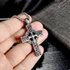 Pendentif Colliers Vintage Viking Celtic Noeud Motif Croix Collier Hommes En Acier Inoxydable Chaîne Bijoux Amulette WholePendant2300