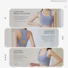 Roupa de yoga fivela-breasted sutiã ajustável racerback feminino correndo fitness esportes de alta resistência à prova de choque linda volta