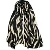 Sjaals zebra print faux pashmina dames zwarte beige kameel long sjaal alle match dubbelzijdige sprautumn warme cappa sjaal rscarf j231204