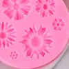 Baking Moulds 3D Silicone Chrysanthemum Sunflower Flowers Chocolate Party Cake Decoration DIY Tools Fondant Mold for Kitchen 231202