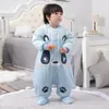 Sacos de dormir Algodão nascido bebê saco de dormir wearable cobertor envelope para nascido sleepsack engrossar quente macacão roupas para criança conjunto de cama 231204